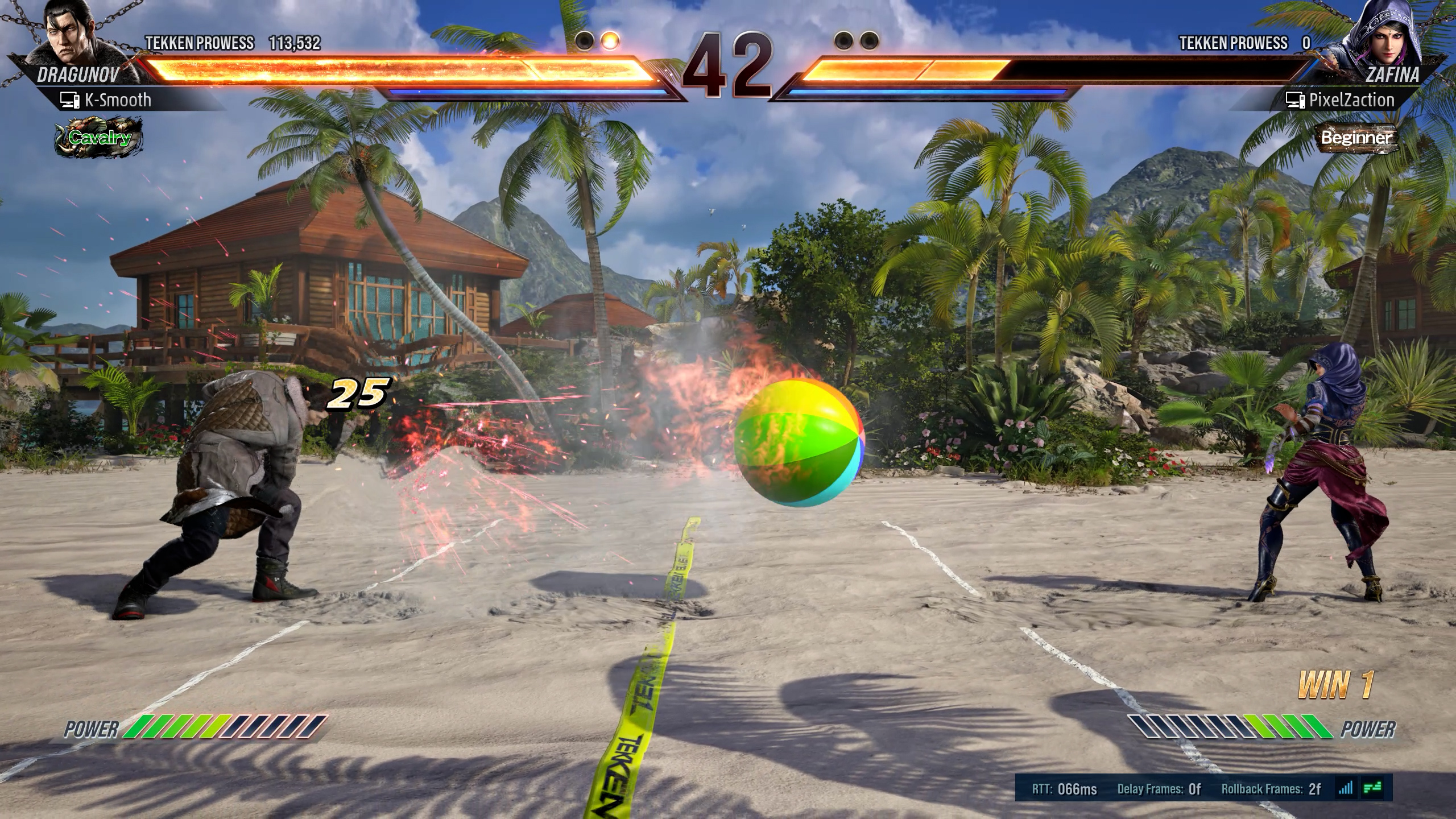 Dragunov and Zafina playing Tekken Ball